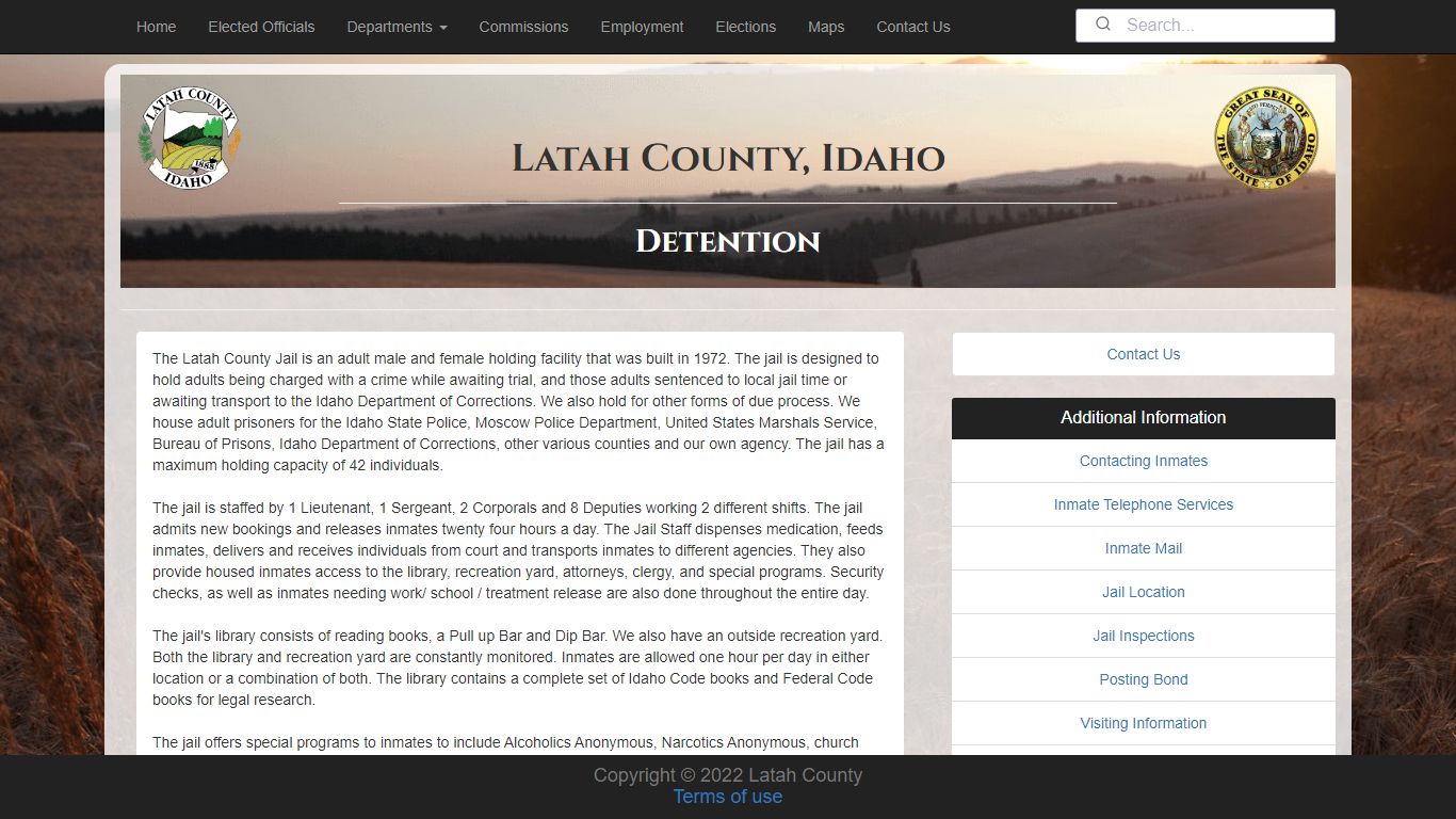 Detention - Latah County, Idaho